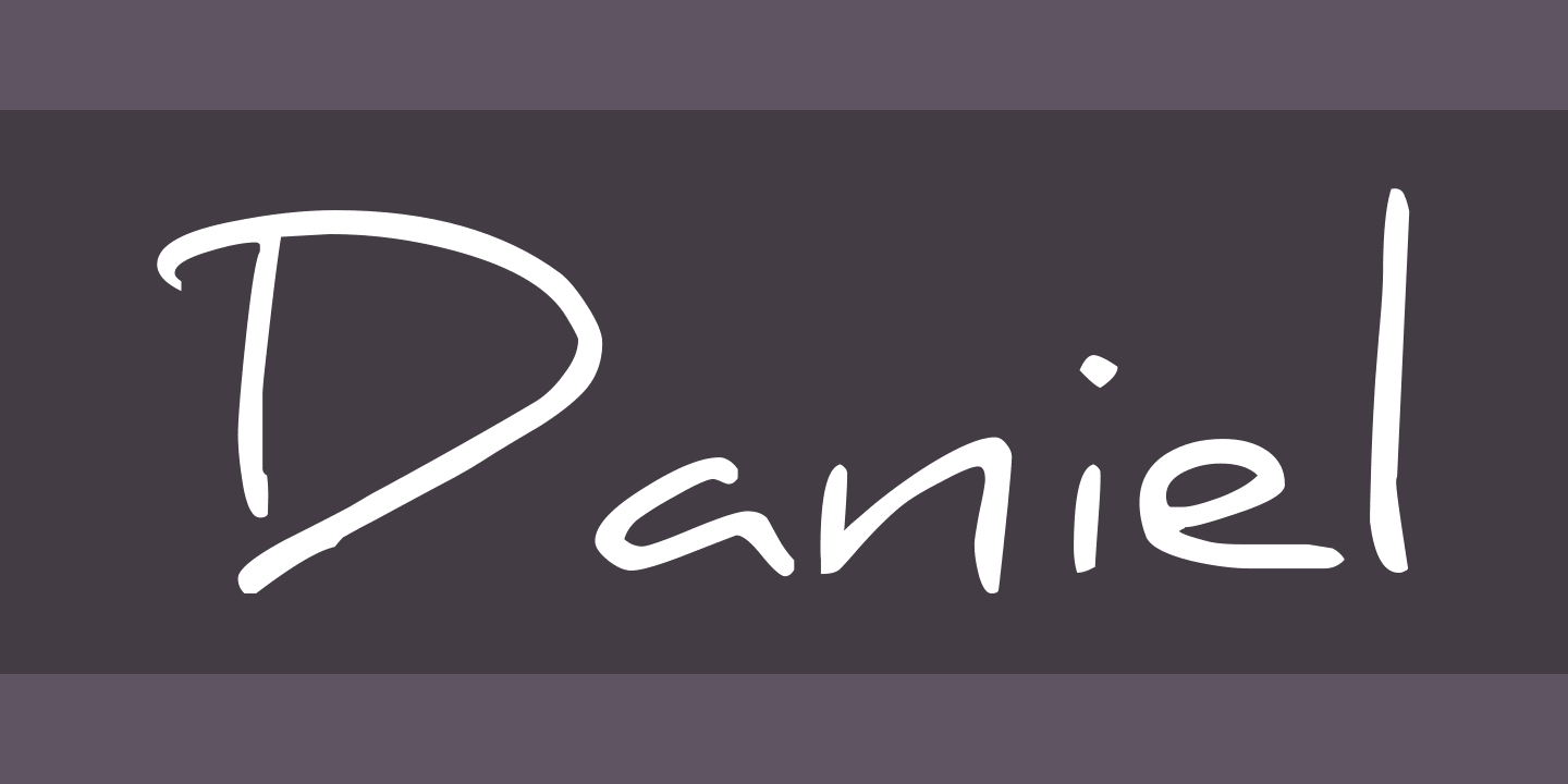 Daniel Regular Font preview